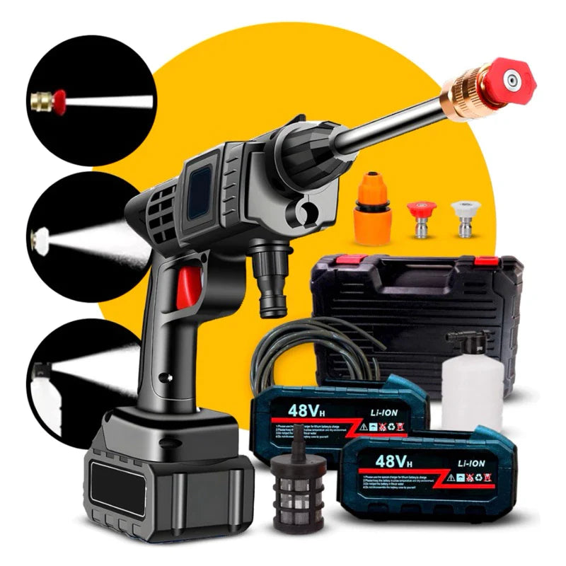 Pistola Profesional lavadora de alta presión recargable