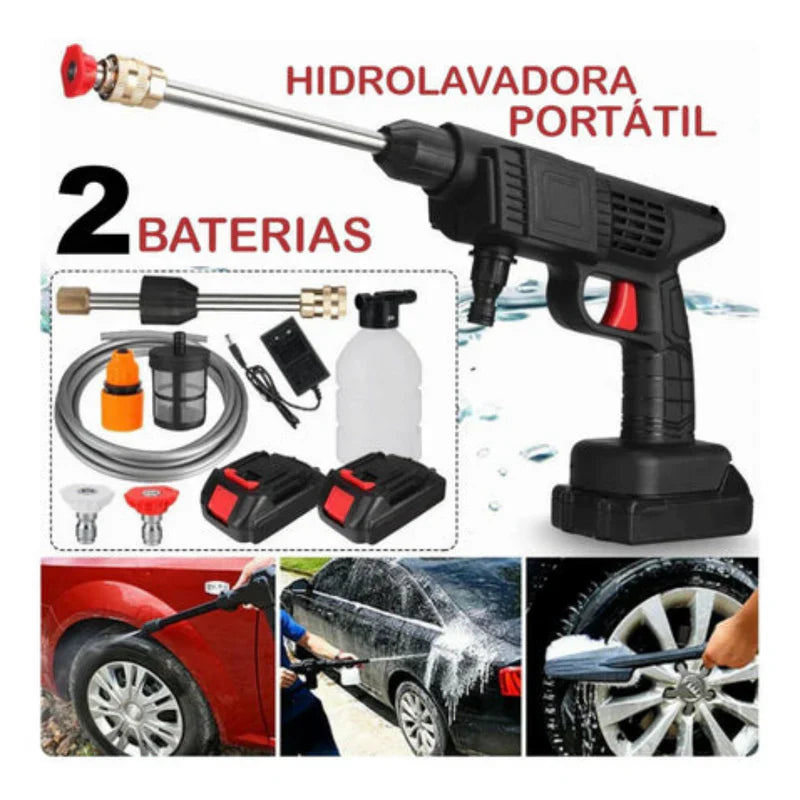 ¡Combo Super Hidrolavadora JetMax + Aspiradora Portátil 2 en 1!