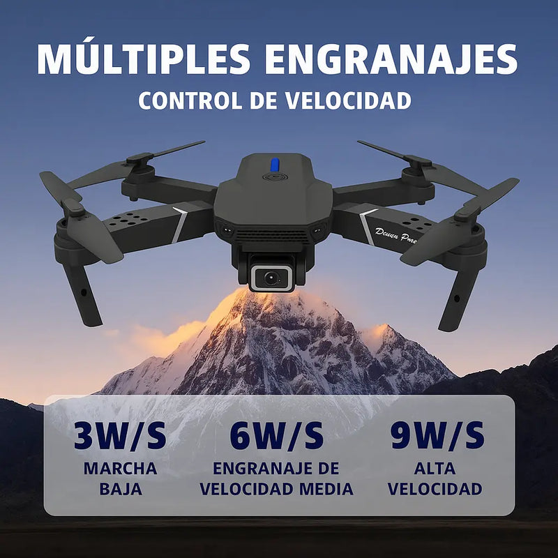 Dron Doble Camara 4k UltraFly + 2 Baterías Adicionales y Estuche GRATIS