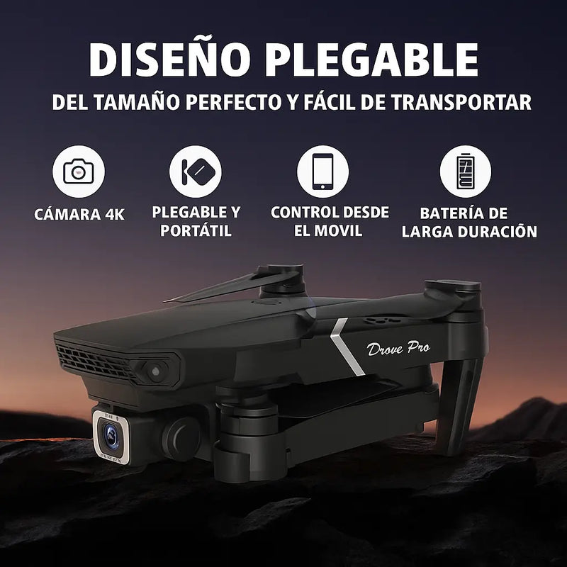 Dron Doble Camara 4k UltraFly + 2 Baterías Adicionales y Estuche GRATIS
